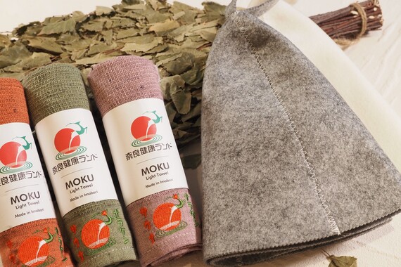 ◇サ活応援◇ サウナハット＆MOKUタオルの嬉しいサ活セット付き